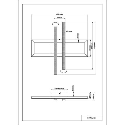 Globo - LED loftlampe LED/24W/230V 4000K sort