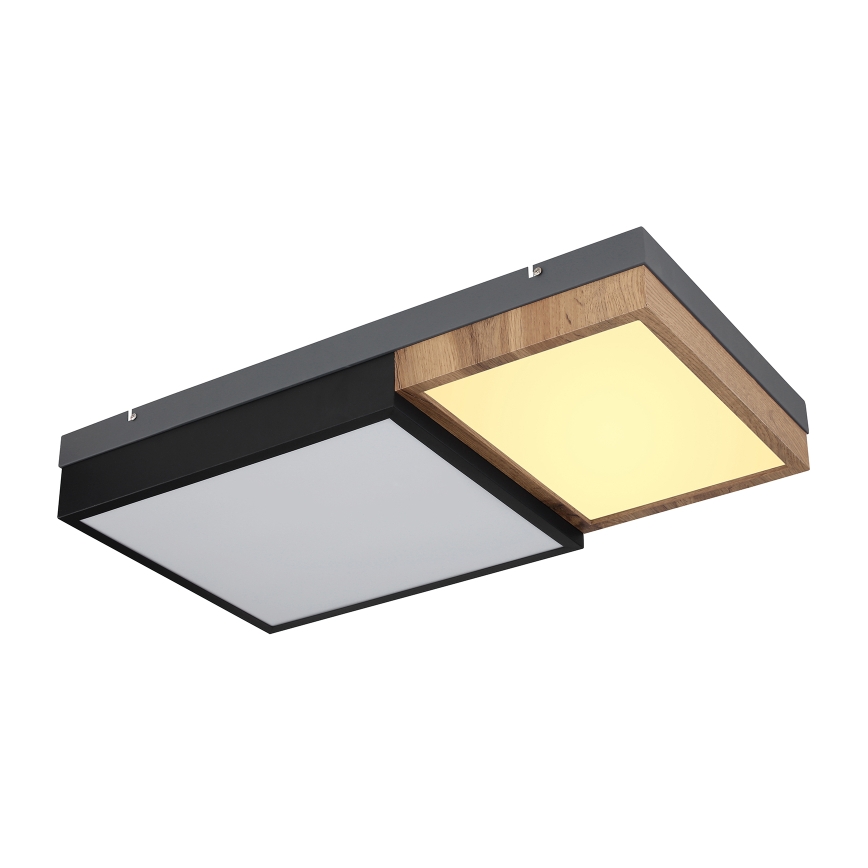 Globo 67286-30 - LED loftlampe GUNDI LED/30W/230V 35x65 cm brun/sort