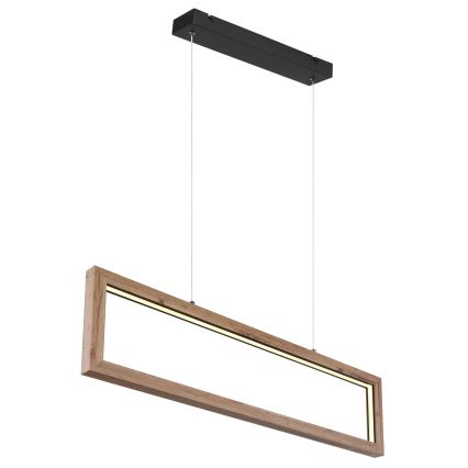 Globo 67287H - LED-pendel med wire MANDERA LED/24W/230V, brun