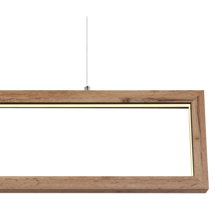 Globo 67287H - LED-pendel med wire MANDERA LED/24W/230V, brun