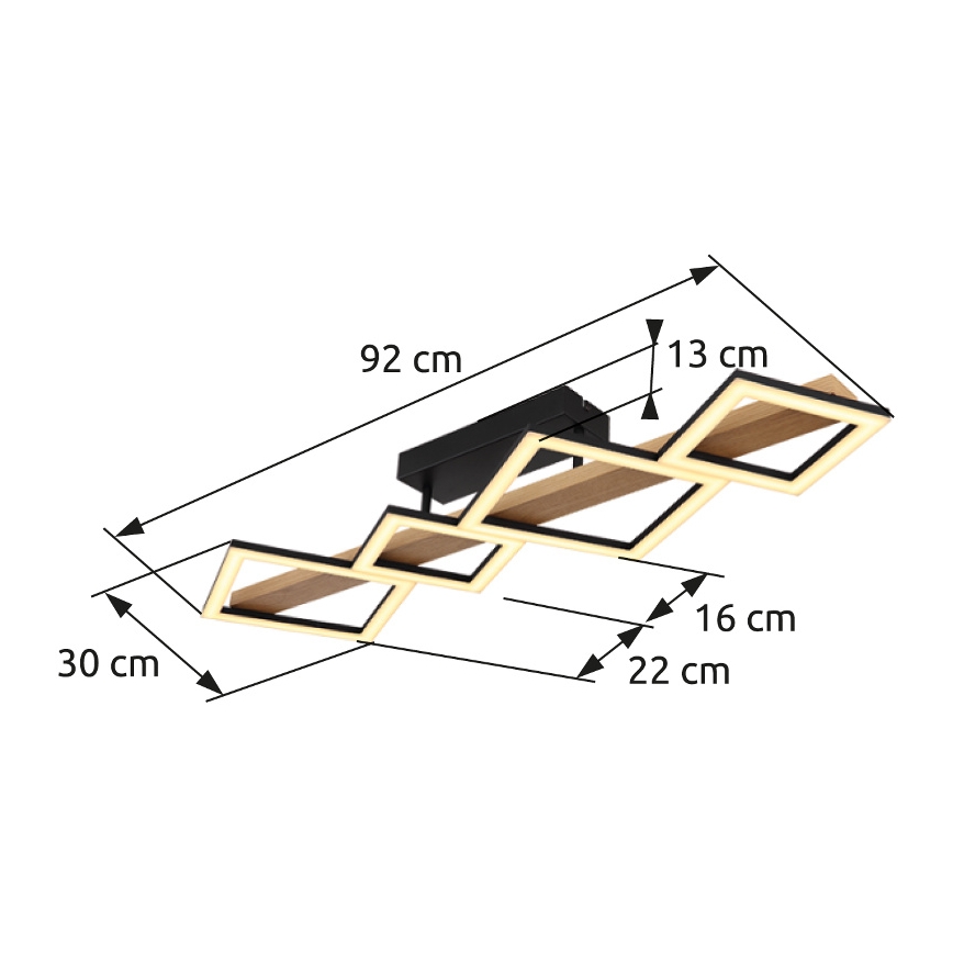 Globo - LED loftlampe LED/35W/230V 3000K brun