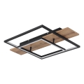 Globo 67289D - Dæmpbar LED-loftlampe VANNI LED/24W/230V 40x60 cm brun/sort