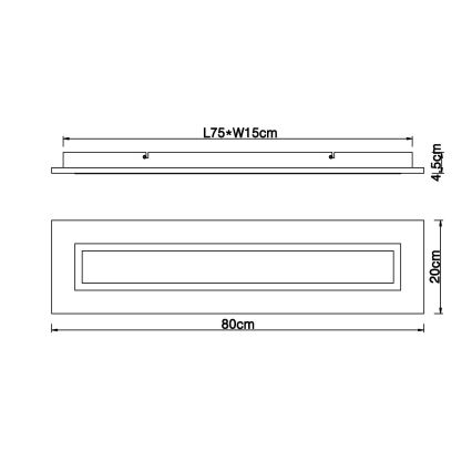 Globo - LED loftlampe LED/24W/230V