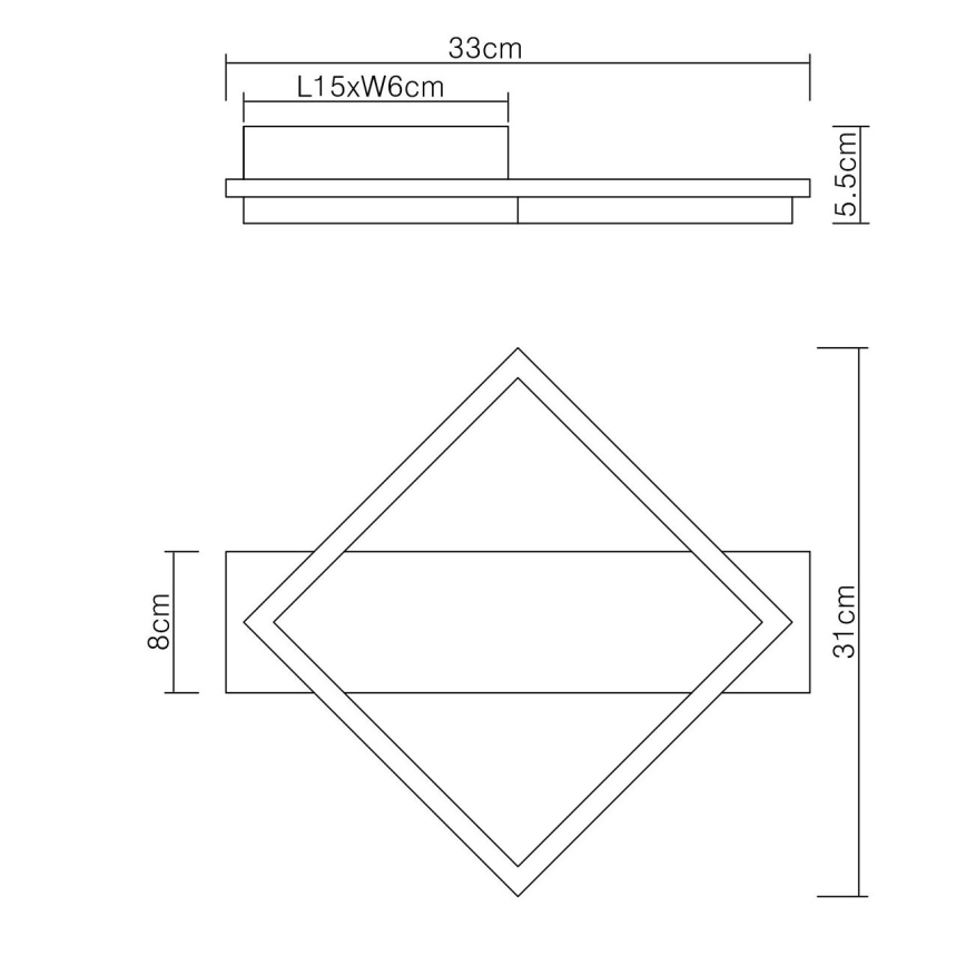 Globo - LED loftlampe LED/12W/230V