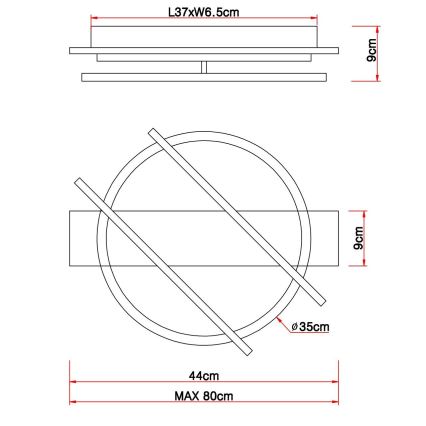 Globo - LED loftlampe LED/32W/230V