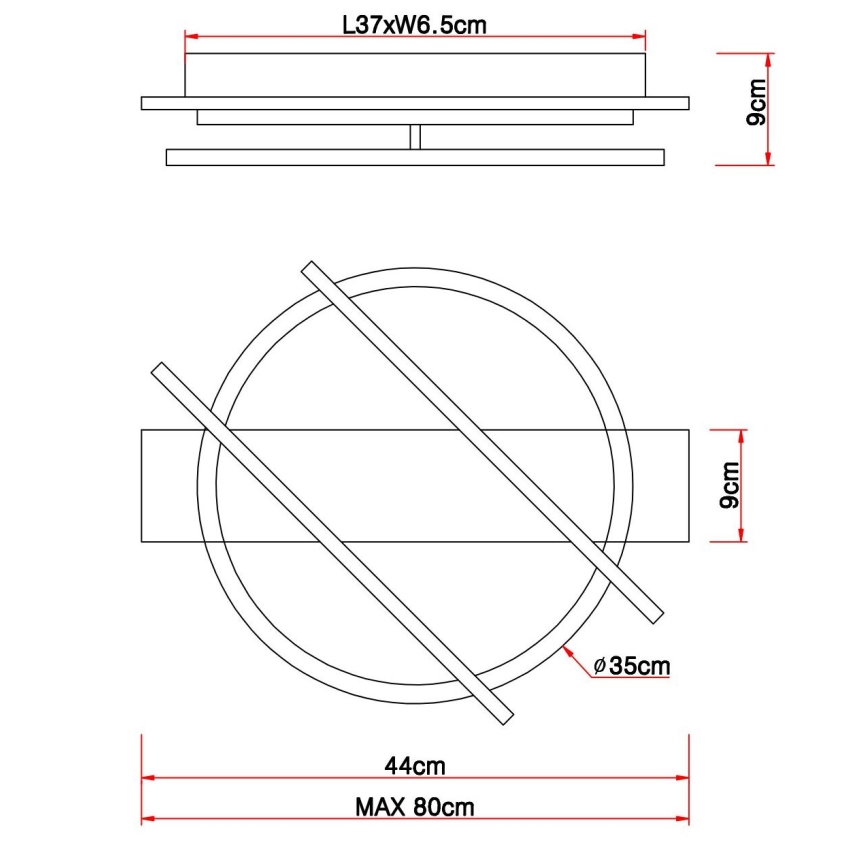 Globo - LED loftlampe LED/32W/230V