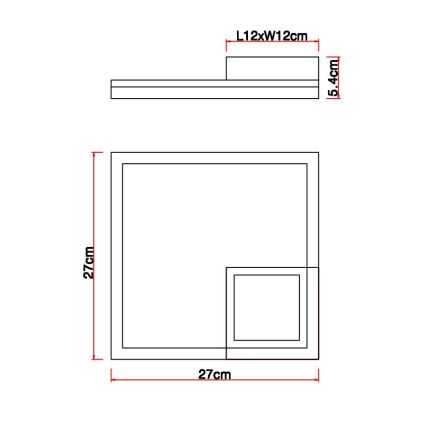 Globo - LED loftlampe LED/12W/230V
