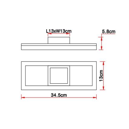 Globo - LED loftlampe LED/12W/230V