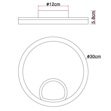 Globo - LED loftlampe LED/12W/230V