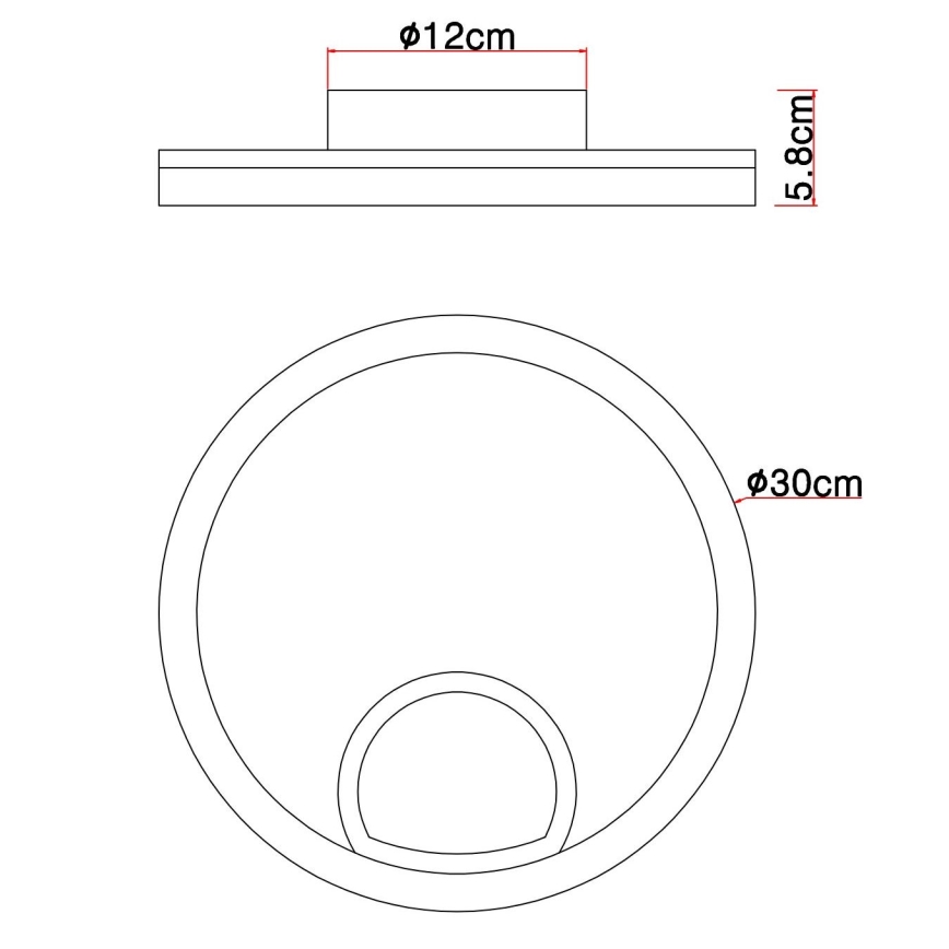 Globo - LED loftlampe LED/12W/230V