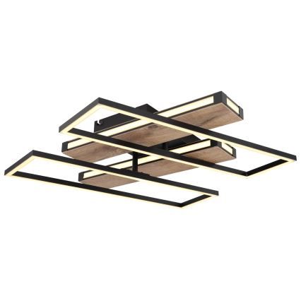 Globo 67299D1 - LED-loftlampe COLLI LED/48W/230V 52x60 cm brun/sort