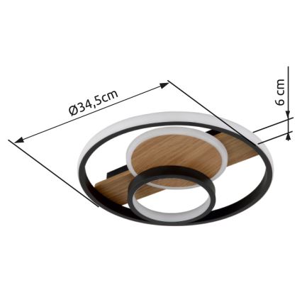 Globo - LED loftlampe LED/24W/230V