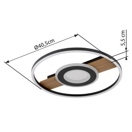 Globo - LED loftlampe LED/24W/230V