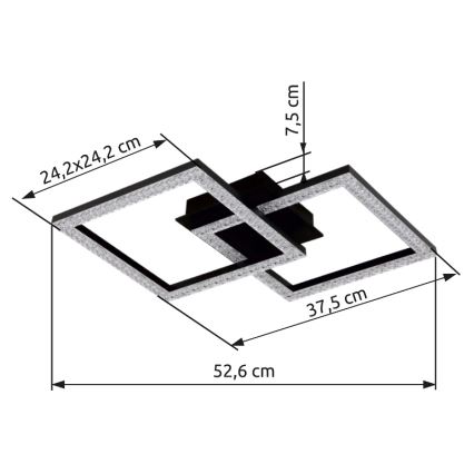 Globo - LED loftlampe LED/20W/230V
