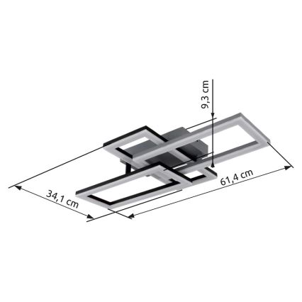 Globo - LED loftlampe LED/24W/230V