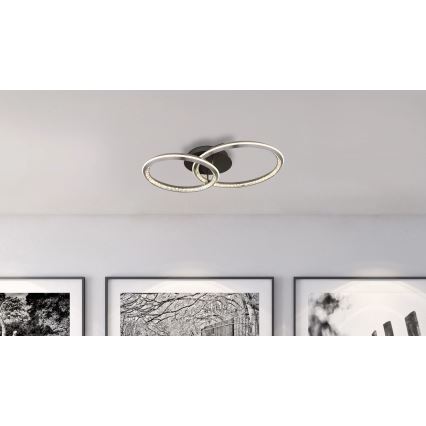 Globo - LED Dæmpbar loftlampe LED/50W/230V 2700-6000K 50x75 cm + fjernbetjening