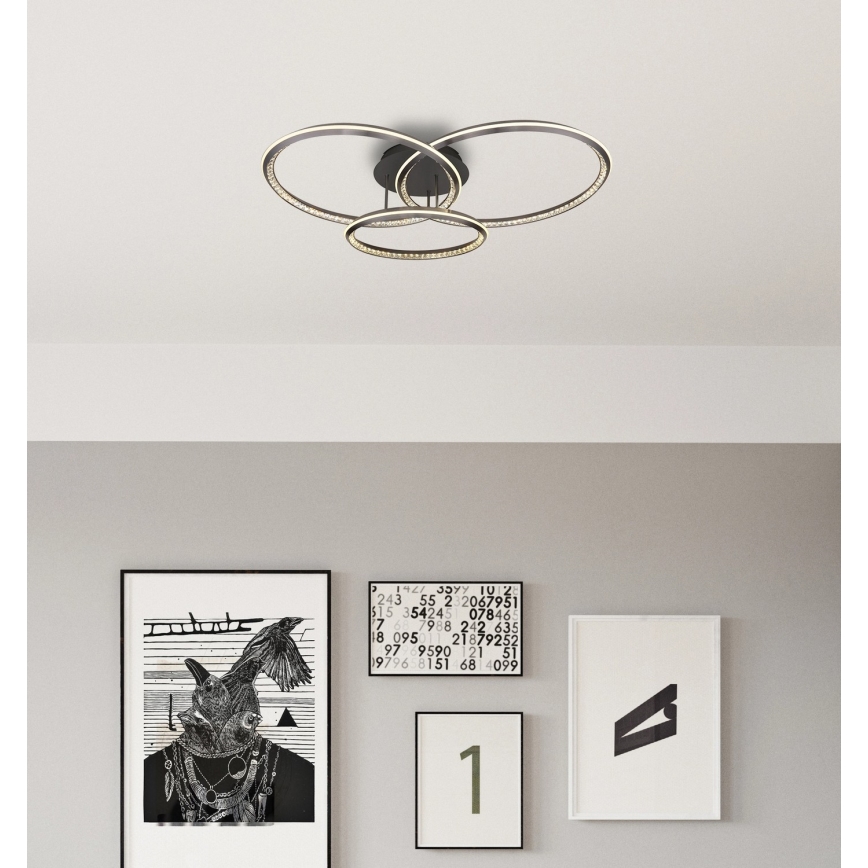 Globo - Dæmpbar LED-loftlampe LED/72W/230V 2700-6000K 50x75 cm + fjernbetjening
