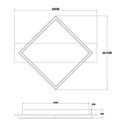Globo - LED loftlampe LED/18W/230V
