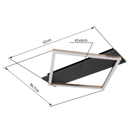 Globo - LED loftlampe LED/18W/230V