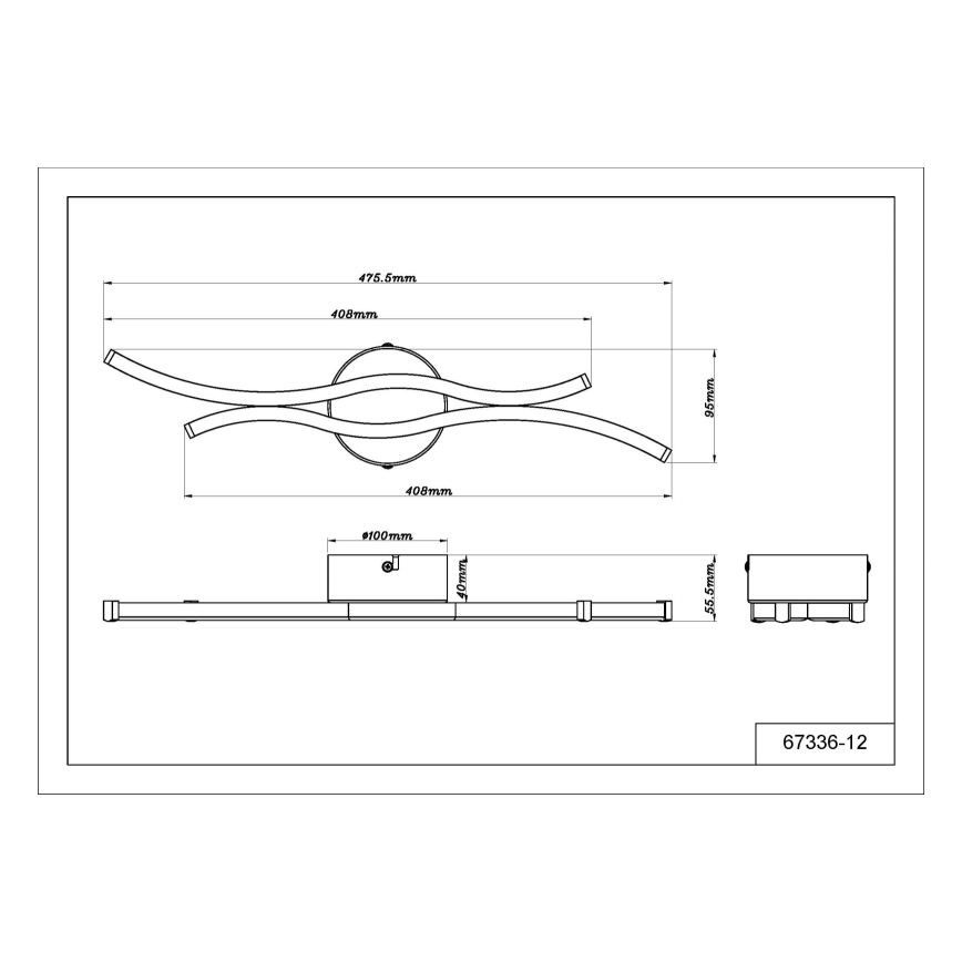 Globo - LED loftlampe LED/12W/230V 3000K