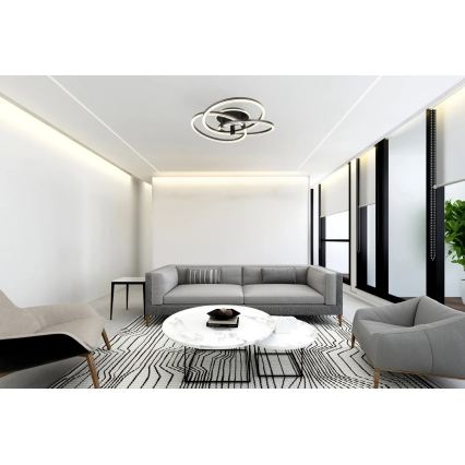 Globo - Dæmpbar LED-loftlampe LED/75W/230V 2700-6000K Ø 78 cm + fjernbetjening