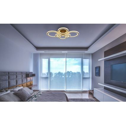 Globo - LED loftlampe dæmpbar LED/60W/230V 2700-6000K 56x78 cm antracit + fjernbetjening