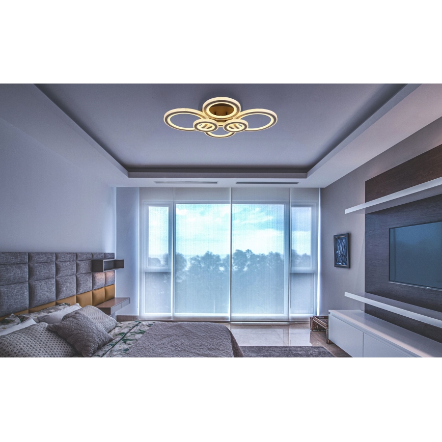 Globo - LED loftlampe dæmpbar LED/60W/230V 2700-6000K 56x78 cm antracit + fjernbetjening