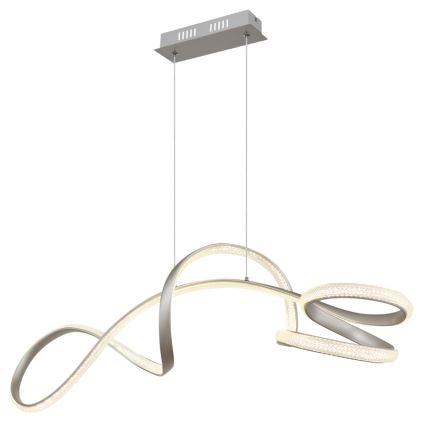 Globo - LED pendel LED/40W/230V mat krom