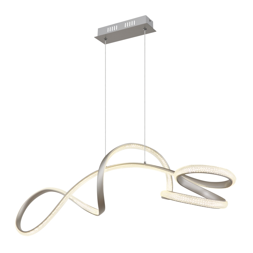 Globo - LED pendel LED/40W/230V mat krom