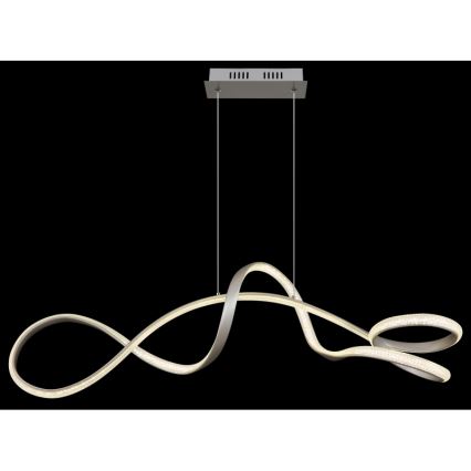 Globo - LED pendel LED/40W/230V mat krom