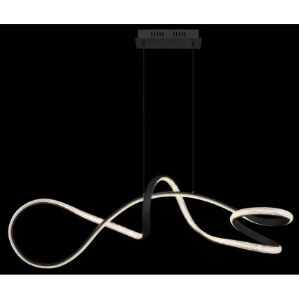 Globo - LED pendel LED/40W/230V sort