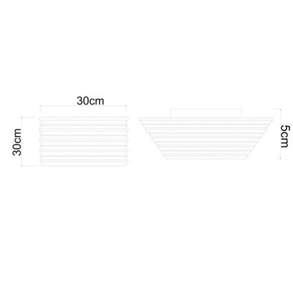 Globo - LED loftlampe LED/15W/230V 3000K 30x30 cm