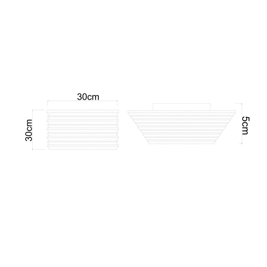 Globo - LED loftlampe LED/15W/230V 3000K 30x30 cm