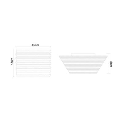 Globo - LED loftlampe LED/30W/230V 3000K 45x45 cm træ