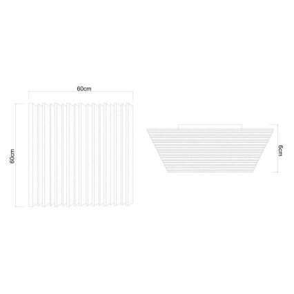 Globo - LED-dæmpbar loftlampe LED/40W/230V 2700-6000K 60x60 cm + fjernbetjening