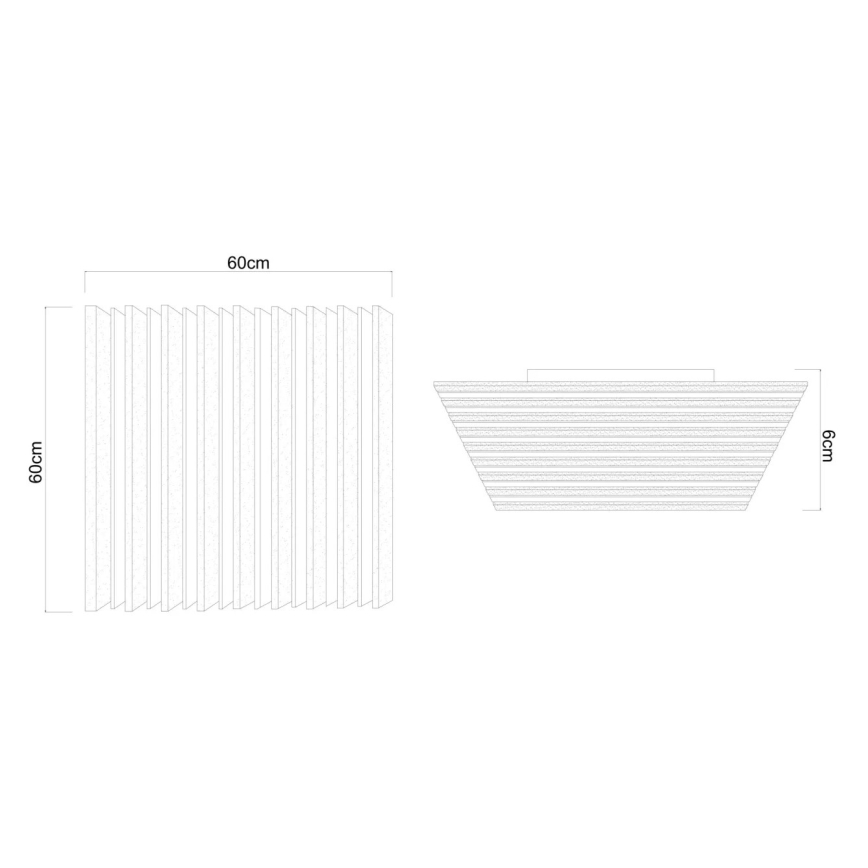 Globo - LED-dæmpbar loftlampe LED/40W/230V 2700-6000K 60x60 cm + fjernbetjening