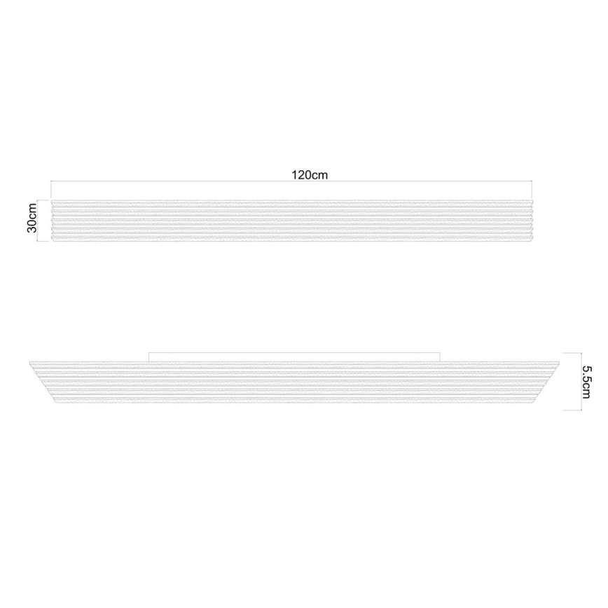 Globo - Dæmpbar LED-loftlampe LED/40W/230V 2700-6000K 30x120 cm + fjernbetjening