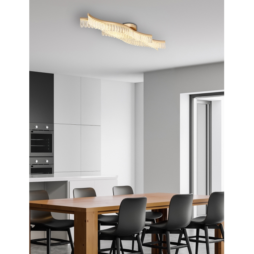 Globo - LED loftlampe LED/35W/230V 3200K 18x108 cm guldfarvet