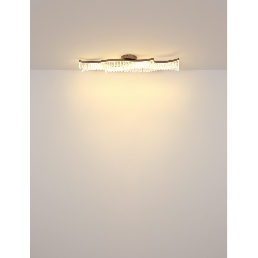 Globo - LED loftlampe LED/35W/230V 3200K 18x108 cm guldfarvet