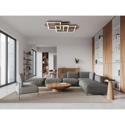 Globo - LED loftlampe LED/24W/230V 3000K 33x58 cm brun/sort