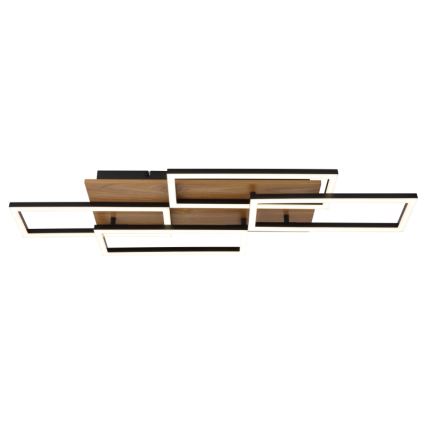 Globo - Dæmpbar LED-loftlampe LED/40W/230V 2700-6500K 32,5x87,5 cm brun/sort + fjernbetjening