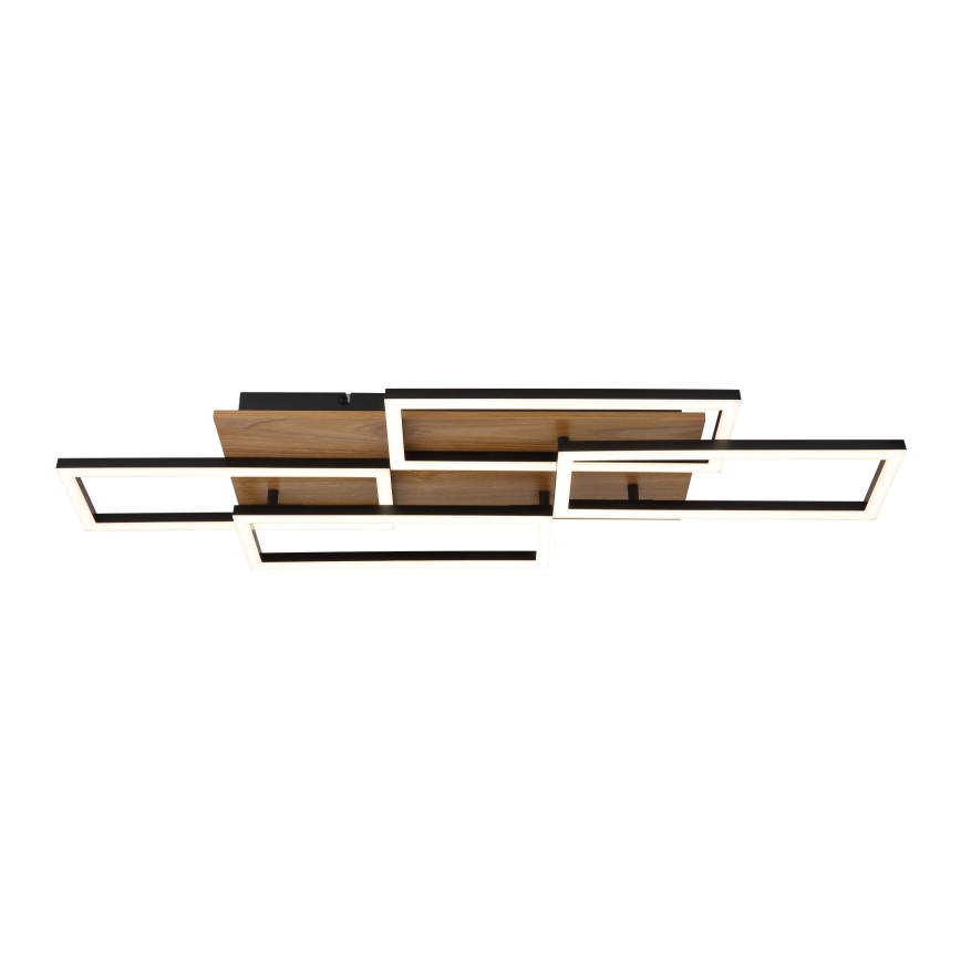 Globo - Dæmpbar LED-loftlampe LED/40W/230V 2700-6500K 32,5x87,5 cm brun/sort + fjernbetjening
