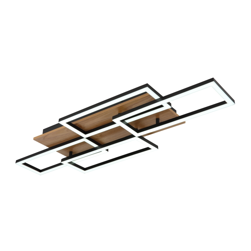 Globo - Dæmpbar LED-loftlampe LED/40W/230V 2700-6500K 32,5x87,5 cm brun/sort + fjernbetjening