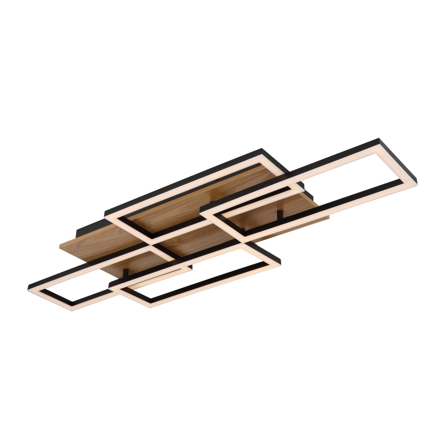Globo - Dæmpbar LED-loftlampe LED/40W/230V 2700-6500K 32,5x87,5 cm brun/sort + fjernbetjening
