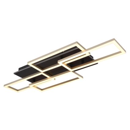 Globo - LED dæmpbar loftlampe LED/40W/230V 2700-6500K 32,5x87,5 cm sort + fjernbetjening