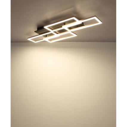 Globo - LED dæmpbar loftlampe LED/40W/230V 2700-6500K 32,5x87,5 cm sort + fjernbetjening