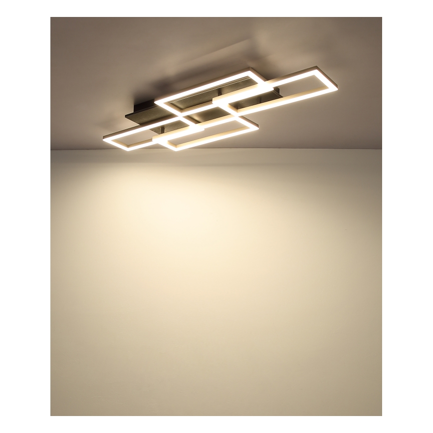 Globo - LED dæmpbar loftlampe LED/40W/230V 2700-6500K 32,5x87,5 cm sort + fjernbetjening