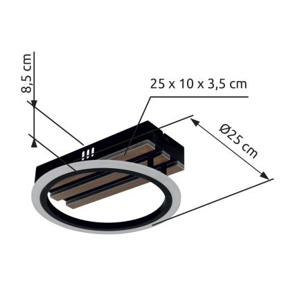 Globo - LED-loftlampe LED/10W/230V 3000/4200/6000K