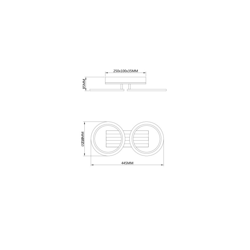 Globo - LED loftlampe LED/15W/230V 3000/4200/6000K
