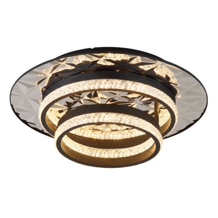 Globo - LED loftlampe LED/24W/230V 3000K 40x50,5 cm sort/skinnende krom